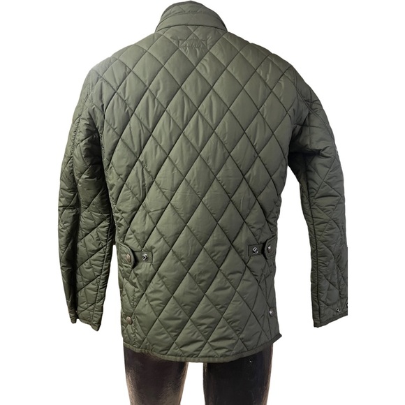Polo Ralph Lauren Quilted Newbury Water Repellent Zip Army Olive Jacket - Picture 2 of 12